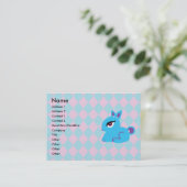 Cartes de visite de lapin bleu (Debout devant)