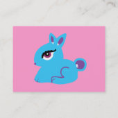 Cartes de visite de lapin bleu (Dos)