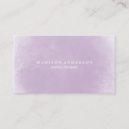 Cartes de visite de l'aquarelle | (Devant)