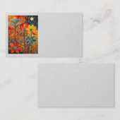 Cartes de visite de l'artisanat des fleurs d'autom (Devant / Derrière)