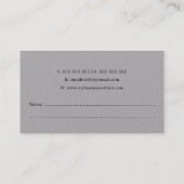 Cartes de visite de l'auteur de Feather Quill (Dos)