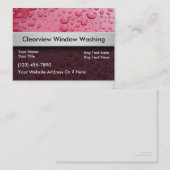 Cartes de visite de lavage de fenêtre (Devant / Derrière)