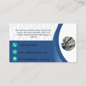 Cartes de visite de lavage de pression (Dos)