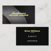 Cartes de visite de lavage de pression (Devant / Derrière)