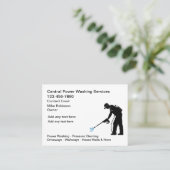 Cartes de visite De Lavage D'Énergie Et De Nettoya (Debout devant)