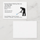 Cartes de visite De Lavage D'Énergie Et De Nettoya (Devant / Derrière)