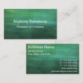 Cartes de visite de lave-linge couleur vert foncé (Devant / Derrière)