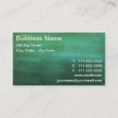 Cartes de visite de lave-linge couleur vert foncé (Dos)