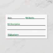 Cartes de visite de l'aviron (Dos)