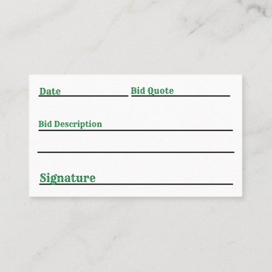 Cartes de visite de l'aviron (Dos)