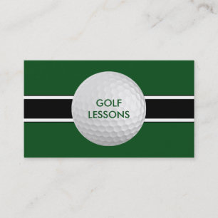 Cartes de visite de leçons de golf