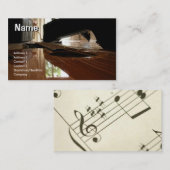 Cartes de visite de leçons de guitare (Devant / Derrière)