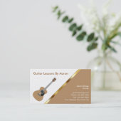 Cartes de visite de leçons de musique (Debout devant)