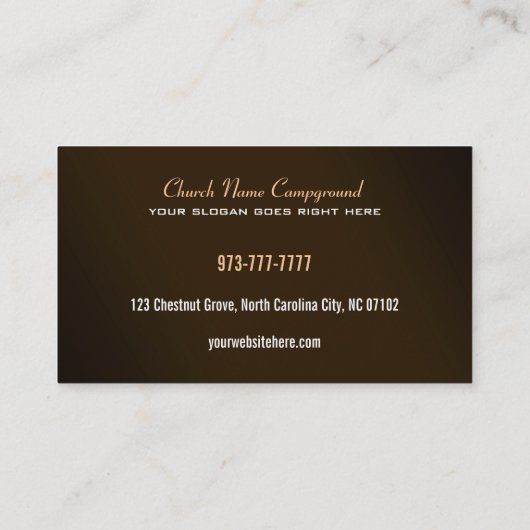 Cartes de visite de l'église (Dos)