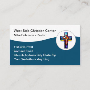 Cartes de visite de l'église chrétienne de la croi