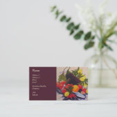 Cartes de visite de légumes de générosité de (Debout devant)