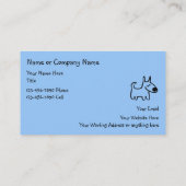 Cartes de visite de l'élevage de chiens (Dos)
