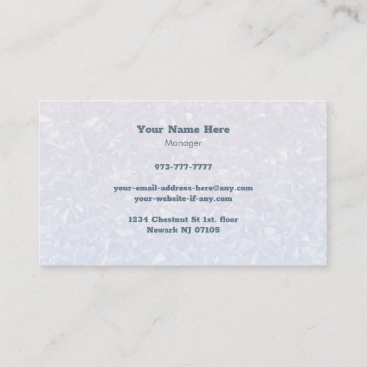 Cartes de visite de l'élevage de chiens (Dos)