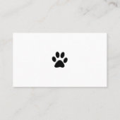 Cartes de visite de l'élevage de chiens (Dos)