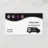 Cartes de visite de l'élevage de chiens (Devant)