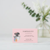 Cartes de visite de l'élevage de chiens (Debout devant)