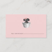 Cartes de visite de l'élevage de chiens (Dos)