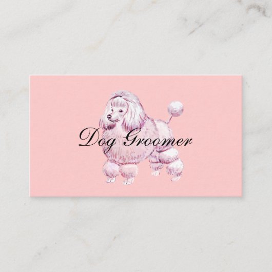 Cartes de visite de l'élevage de chiens (Devant)