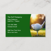 Cartes de visite De L'Entraîneur Et De L'Instructe (Devant)