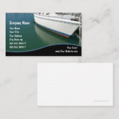 Cartes de visite de l'entretien des bateaux (Devant / Derrière)