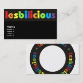 Cartes de visite de Lesbilicious (Devant / Derrière)