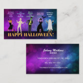 Cartes de visite de l'Halloween Positivity (Devant / Derrière)