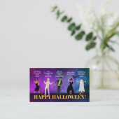 Cartes de visite de l'Halloween Positivity (Debout devant)
