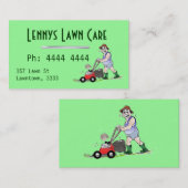 Cartes de visite de l'homme de la pelouse verte (Devant / Derrière)