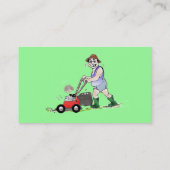 Cartes de visite de l'homme de la pelouse verte (Dos)