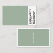 Cartes de visite de l'horloge couleur (Devant / Derrière)