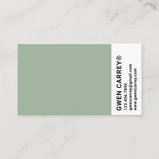 Cartes de visite de l'horloge couleur (Devant)