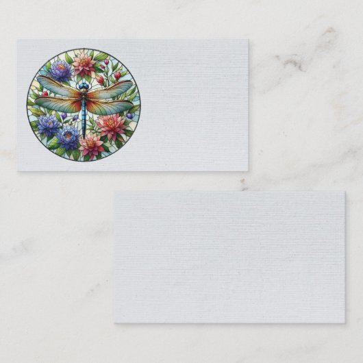 Cartes de visite de libellules (Devant / Derrière)