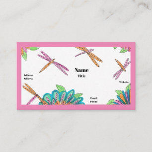 Cartes de visite de libellules