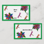 Cartes de visite de libellules (Devant / Derrière)