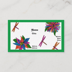 Cartes de visite de libellules