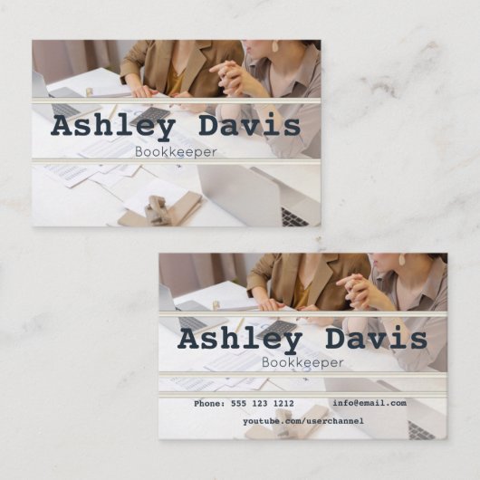 Cartes de visite de librairie (Devant / Derrière)