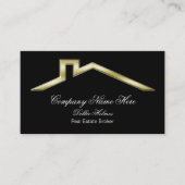 Cartes de visite de l'immobilier de toits classiqu (Devant)