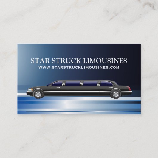 Cartes de visite de limousine (Devant)