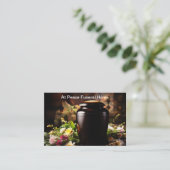 Cartes de visite de l'incinération de la maison fu (Debout devant)