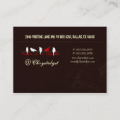 Cartes de visite de l'incitation au chrystalyst (Dos)