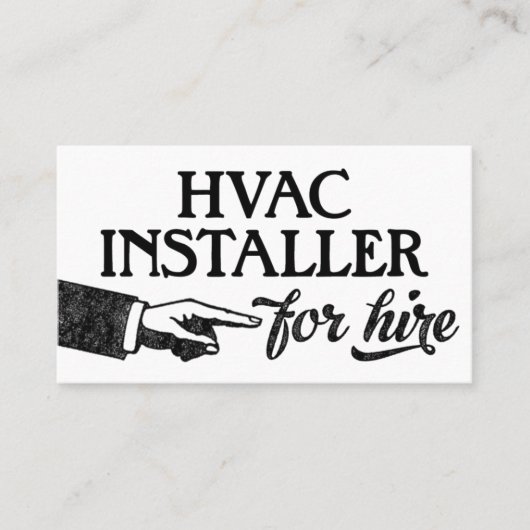 Cartes de visite de l'installateur HVAC - Cool Vin (Devant)