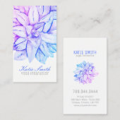 Cartes de visite de l'instructeur de yoga (Devant / Derrière)