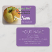 Cartes de visite de livraison de fruits frais bio  (Devant / Derrière)