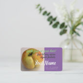 Cartes de visite de livraison de fruits frais bio  (Debout devant)