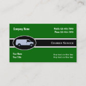 Cartes de visite de livraison par messagerie (Devant)